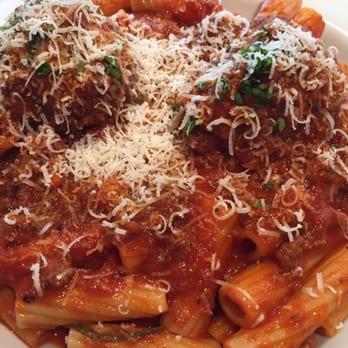 Grotto Ristorante - Rigatoni Della Sansoni - house made meatballs with meat sauce. - Italian Near Me - Lake Charles, Louisiana Grotto Ristorante - Rigatoni Della Sansoni - house made meatballs with meat sauce. - Italian Near Me - Lake Charles, Louisiana