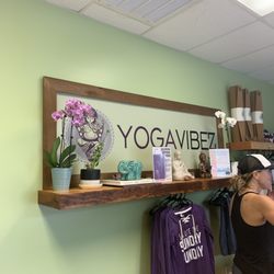 YogaVibez - Back wall of front entrance of studio