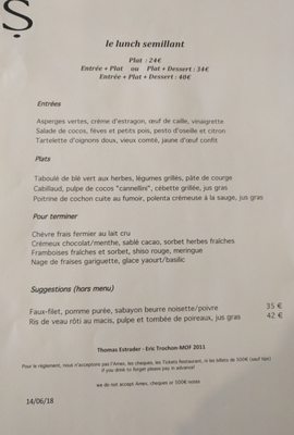 Menu photo 5 Semilla Paris, 75 Menu photo 5 Semilla Paris, 75