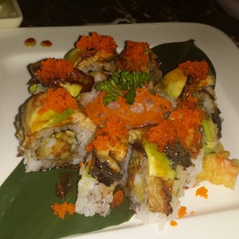 Sushi Maku - I believe this was the dragon roll. - Sushi Bars Near Me - Dallas, Texas Sushi Maku - I believe this was the dragon roll. - Sushi Bars Near Me - Dallas, Texas