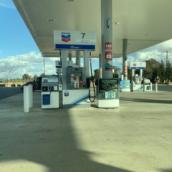 Chevron - gas pumps at a gas station - Gas Stations Near Me - Galt, California