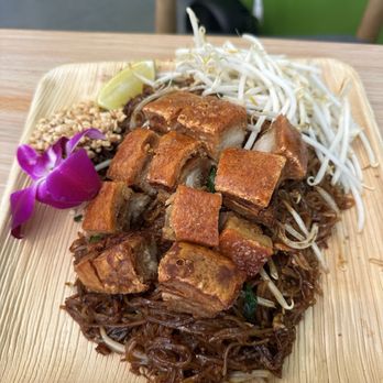 Bloom Thai Cuisine - Crispy Pork belly pad Thai - Thai Near Me - Lakewood, Washington Bloom Thai Cuisine - Crispy Pork belly pad Thai - Thai Near Me - Lakewood, Washington