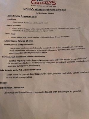 Menu photo 6 Grizzly's Wood-Fired Grill Eau Claire, WI