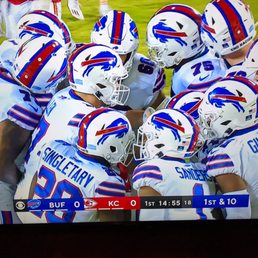 Buffalo Bills at beginning of playoff game against the Kansas City Chiefs on 1/23/2022. One the best NFL games ever. #BillsMafia