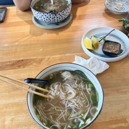 Combo and ribeye pho Combo and ribeye pho