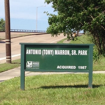 Tony Marron Park - Park sign from the street - Parks Near Me - Houston, Texas Tony Marron Park - Park sign from the street - Parks Near Me - Houston, Texas