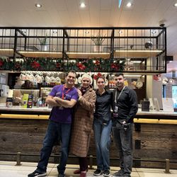 Hub by Premier Inn - With my "family" at the HUB at Kings Cross.