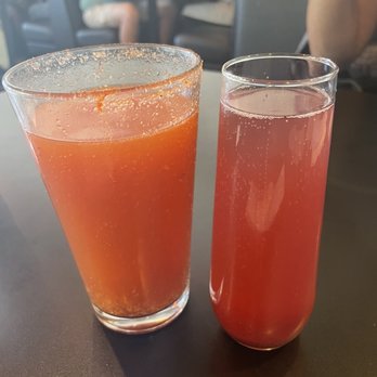 Moe Joe's Breakfast Eatery - Spicy red beer and mustard mimosa - Breakfast & Brunch Near Me - Meridian, Idaho