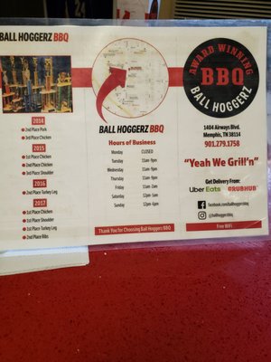 Menu photo 3 Ball Hoggerz BBQ Memphis, TN
