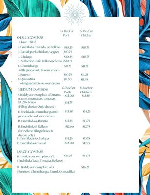 Menu photo 8 Nayarit Mexican Restaurant Pullman, WA