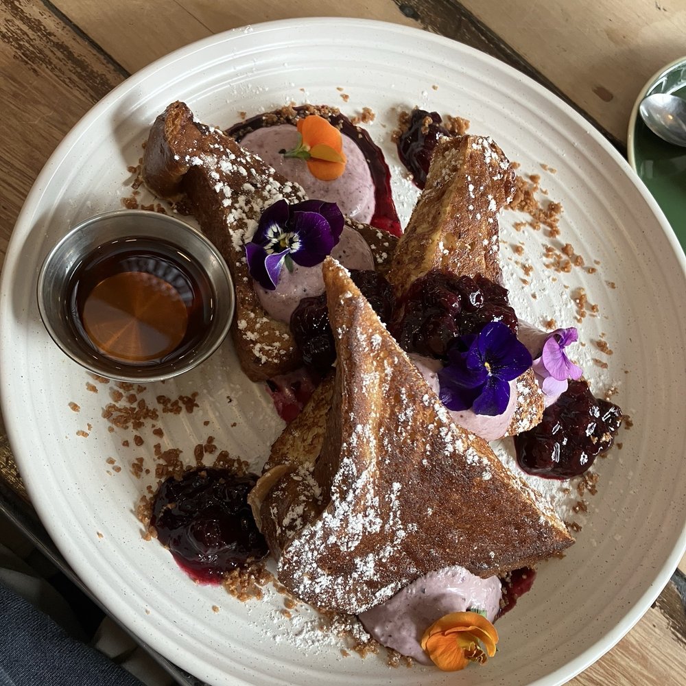 Vudu Cafe & Larder - Blueberry cheesecake french toast - Coffee & Tea Near Me - Queenstown, OTA Vudu Cafe & Larder - Blueberry cheesecake french toast - Coffee & Tea Near Me - Queenstown, OTA