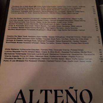Alteño - Menu - Mexican Near Me - Denver, Colorado
