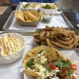 Everything in this amazing spread is gluten free and the only dairy is the whipping cream for the churros on the side. Everything in this amazing spread is gluten free and the only dairy is the whipping cream for the churros on the side.