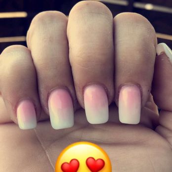 LV Nails & Spa - Full set ombré nails - Waxing Near Me - Kirkland, Washington