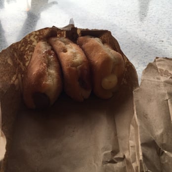 Tex Drive In - From left to right - chocolate, strawberry and Boston cream - Fast Food Near Me - Honokaa, Hawaii
