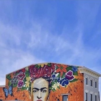 Frida Kahlo Guaca Mole Mural - Art Installation Near Me - Louisville, Kentucky Frida Kahlo Guaca Mole Mural - Art Installation Near Me - Louisville, Kentucky