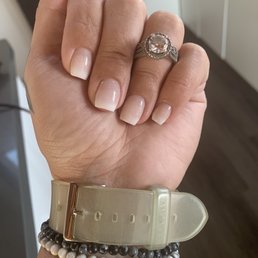 My ombré short coffin nails