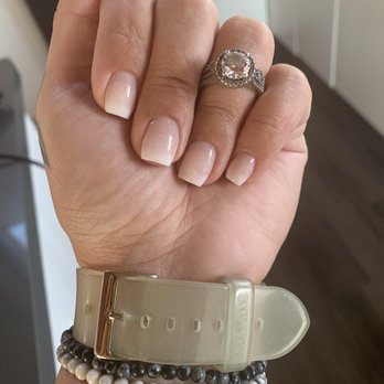 ILLUM Nail Arts - My ombré short coffin nails - Nail Technicians Near Me - Santa Cruz, California