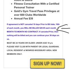 Gold's Gym - False advertising :(