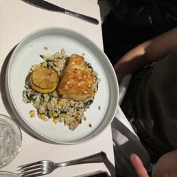 Chilean sea bass risotto Chilean sea bass risotto
