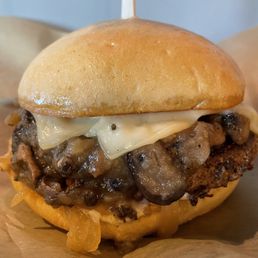 Mushroom Swiss Burger