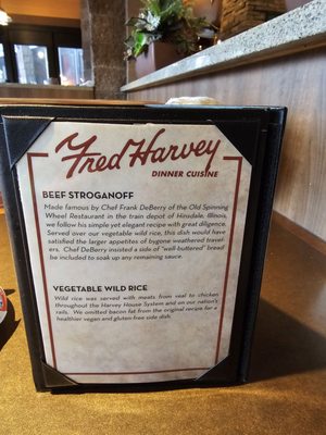 Menu photo 5 The Fred Harvey Restaurant Williams, AZ Menu photo 5 The Fred Harvey Restaurant Williams, AZ