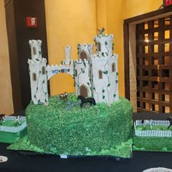 Candyland Designs - Medieval times castle cake