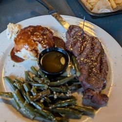 Lake Pointe Yacht Club - 14oz steak dinner. $15