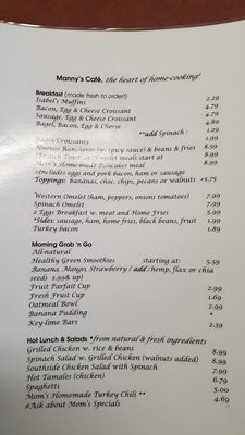 Menu photo 6 Manny's Universal Cafe Greensboro, NC