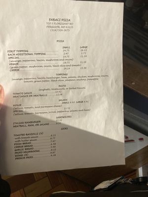 Menu photo 1 Faraci Pizza Ferguson, MO