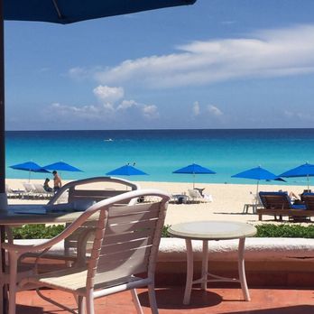 Kempinski Hotel Cancún - Hanging out at one of their restaurants for lunch. They will deliver food to you as well if you chose to hang out in the sand - Hotels Near Me - Cancun, ROO