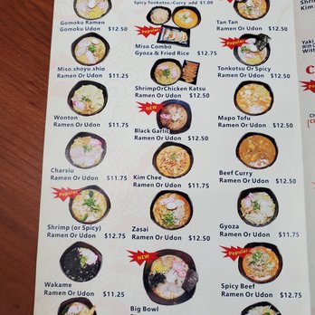 Daiichi Ramen - Menu - Ramen Near Me - Honolulu, Hawaii
