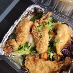 Crispy garlic prawns Crispy garlic prawns