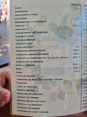 Menu photo 1 La Terraza de Laura Ortigueira, C