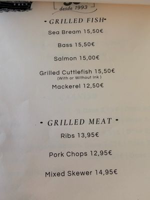 Menu photo 1 Cais 56 Setúbal, 15