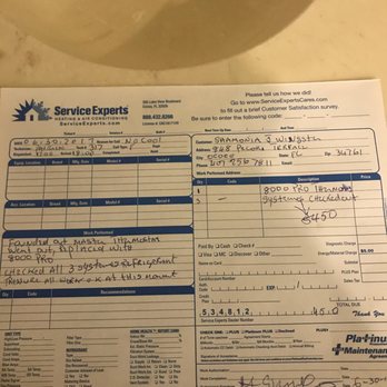 Service Experts - $450 invoice to replace the thermostat. The technician was at the house for about an hour. - Heating & Air Conditioning/HVAC Near Me - Melbourne, Florida Service Experts - $450 invoice to replace the thermostat. The technician was at the house for about an hour. - Heating & Air Conditioning/HVAC Near Me - Melbourne, Florida