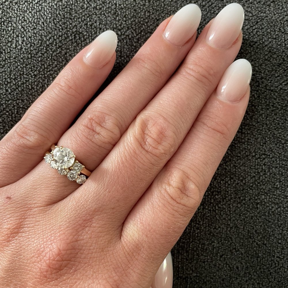 Ombré nails with the "best pink ever" color. Ombré nails with the "best pink ever" color.