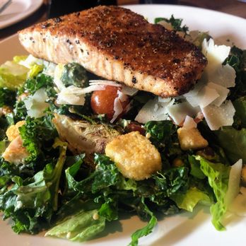 Yard House - Kale and romaine Caesar with salmon - New American Near Me - Atlanta, Georgia Yard House - Kale and romaine Caesar with salmon - New American Near Me - Atlanta, Georgia