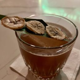 Ban-anarchy. The drink sounds sweet but it's a good balance and not sweet at all.