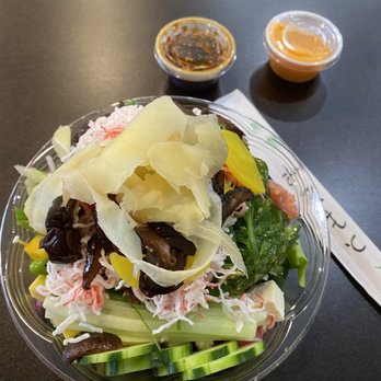 Poke River - a salad in a plastic bowl - Japanese Near Me - Evansville, Indiana