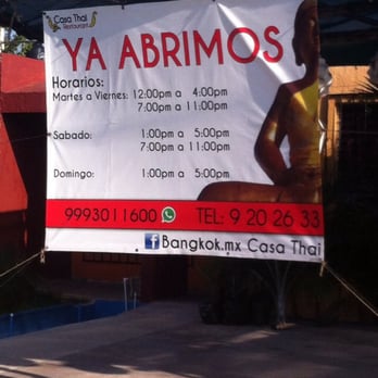 Bangkok.mx Casa Thai - Horarios y teléfonos bien a la vista - Thai Near Me - Mérida, YUC Bangkok.mx Casa Thai - Horarios y teléfonos bien a la vista - Thai Near Me - Mérida, YUC