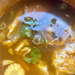 Vegetable Tom Yum soup