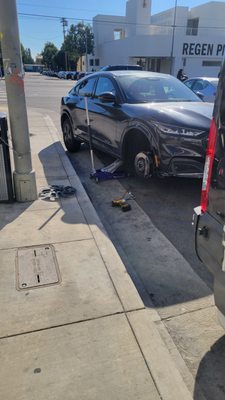Emergency Services - Stuck on the side of the road. We do tires, breaks, gas refills, alternators, and most other emergency services to get you back on the road! Emergency Services - Stuck on the side of the road. We do tires, breaks, gas refills, alternators, and most other emergency services to get you back on the road!