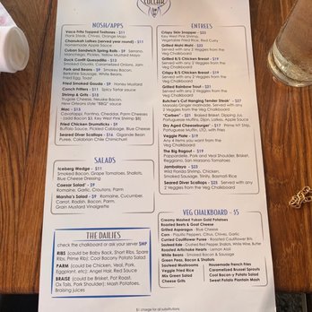 Blue Collar - Dinner menu - Comfort Food Near Me - Miami, Florida