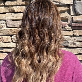 Salon K - Balayage brown & blonde - softly blended for a natural look, by Christina - Eyebrow Services Near Me - Santa Clarita, California
