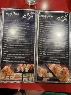 Menu photo 1 Arigato Sushi Sacramento, CA