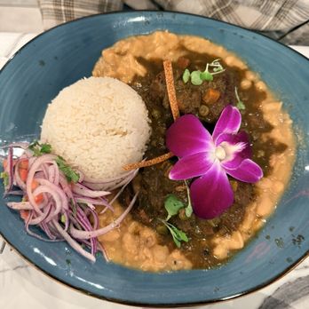 Aji Ceviche Bar - Frijoles con Seco / Beans with Seco - Peruvian Near Me - Tampa, Florida
