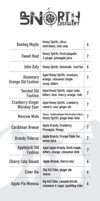 Menu photo 5 Up North Distillery Post Falls, ID Menu photo 5 Up North Distillery Post Falls, ID