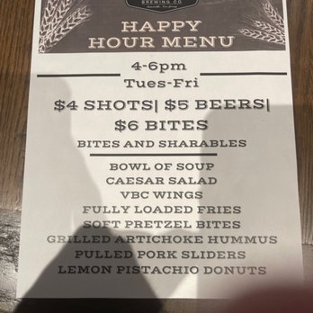 Village Brewing Company - Menu - Breweries Near Me - Somerville, New Jersey
