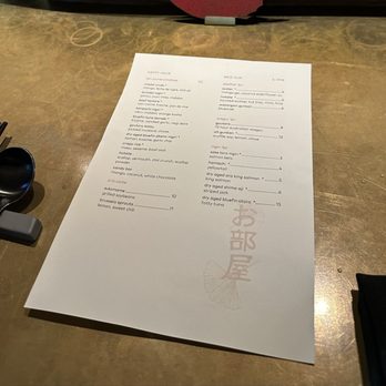 Oheya Houston - HH omakase menu - Sushi Bars Near Me - Houston, Texas Oheya Houston - HH omakase menu - Sushi Bars Near Me - Houston, Texas